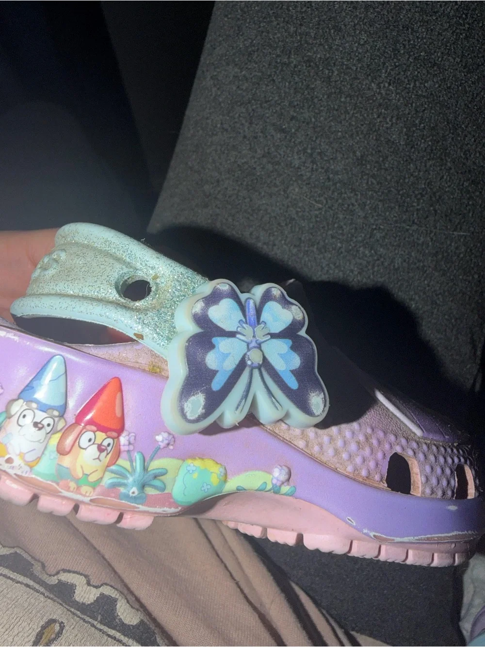 Kids Purple Bluey Crocs